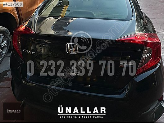 2018 HONDA CİVİC BAGAJ KAPAĞI ve TÜM AKSAM | ÜNALLAR OTO ÇIKMA |