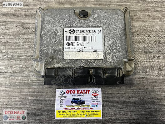 vw GOLF 4 - BORA 1.6 BCB Motor BEYİN 036 906 034 DR