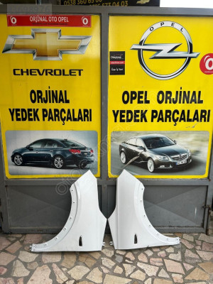 Opel crossland sağ sol beyaz ön çamurluk