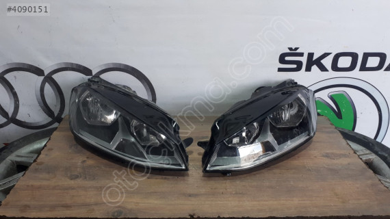 VOLKSWAGEN GOLF 7 SAĞ-SOL FAR  ORJİNAL ÇIKMA PARÇA