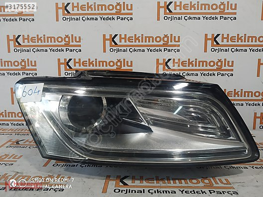 AUDİ Q5 ORJİNAL XENON FAR SAĞ 2009 SONRASI KULAĞI KIRIK