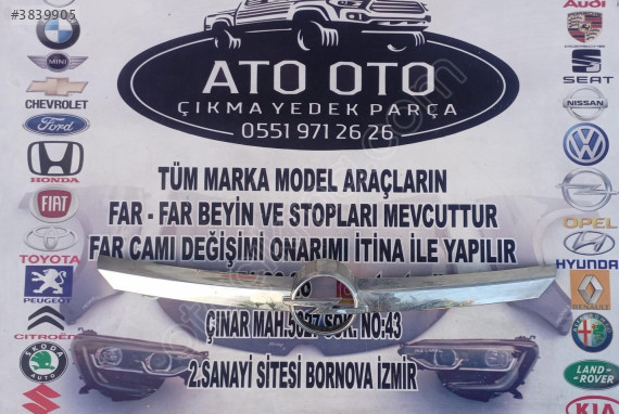OPEL CORSA C ORJİNAL ÇIKMA ÖN PANJUR NİKELAJI