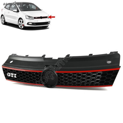 6R0853651R POLO 2010-2014 PANJUR ÇİFT KIRMIZI ÇİZGİLİ SATEN SİYAH