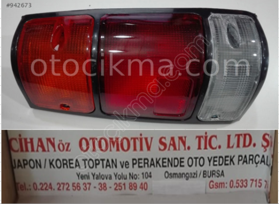 Isuzu TFR54 Pickup Sağ Stop Pikap Stop