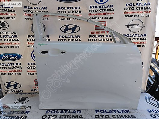 Fiat egea ön sağ kapı orijinal beyaz göçük hasarlı