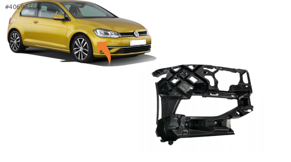5G0807724F VW GOLF7.5 2017-2019 ÖN TAMPON İÇ BRAKETİ SAĞ