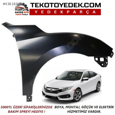 CİVİC FC5 ÖN ÇAMURLUK SAĞ SOL 2016 2017 2018 2019 2020 2021