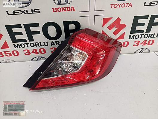 HONDA CİVİC FC5 SAĞ STOP ÇIKMA ORİJİNAL PARÇA 2016-2021