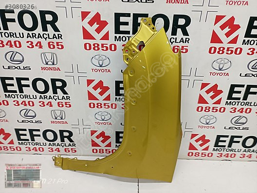 TOYOTA YARİS CROSS SOL ÖN ÇAMURLUK ÇIKMA ORİJİNAL PARÇA 2023