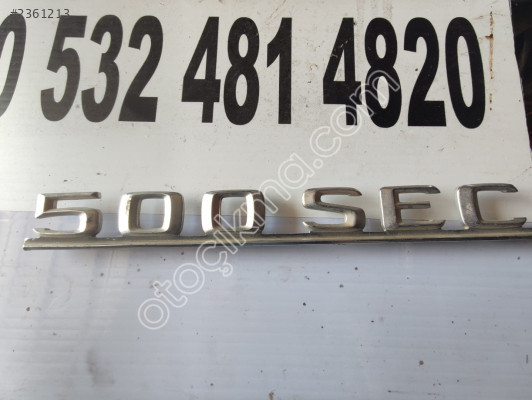 MERCEDES 500 SEC YAZI AMBLEMİ