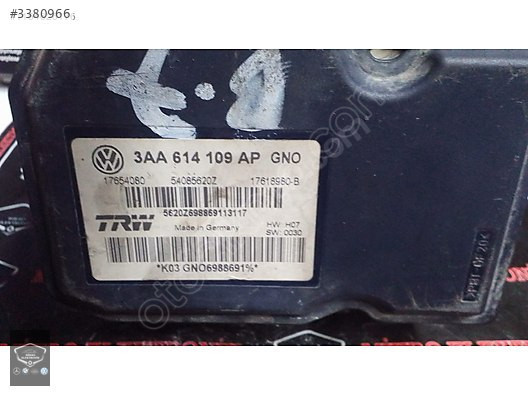 3AA614109AP VOLKSWAGEN CC 2.0L L4 ABS BEYNİ