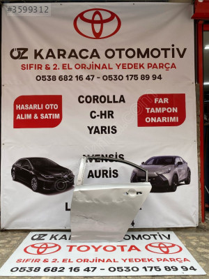 2019-2025 TOYOTA COROLLA ÇIKMA ORJİNAL SOL ARKA KAPI