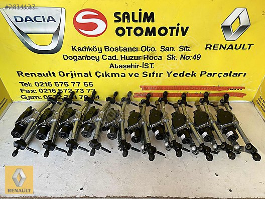 RENAULT CLIO 5 SIFIR ORJİNAL ÖN CAM SİLECEK MOTORU VE DİĞER PARÇ
