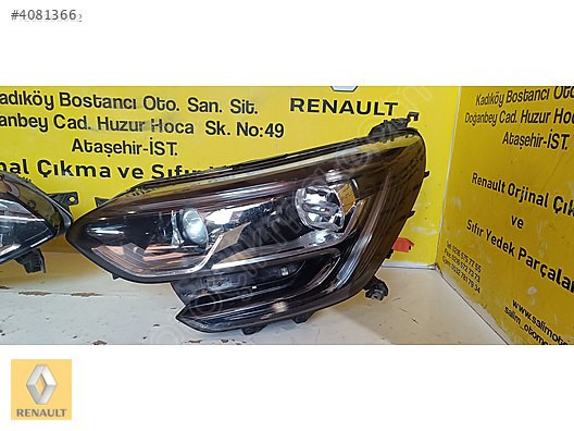 RENAULT MEGANE 4 TOUCH ÇIKMA ORJİNAL LEDLİ SOL FAR VE DİGERLERİ