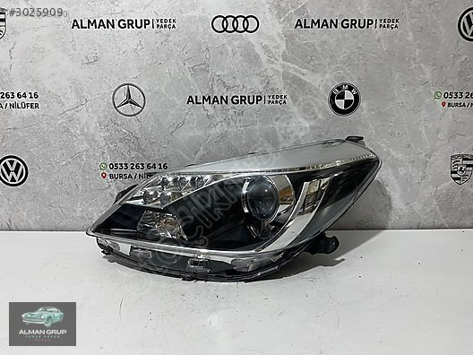 TOYOTA YARİS LEDLİ MERCEKLİ SOL FAR ORJİNAL