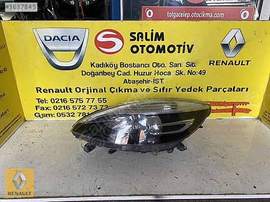 RENAULT SCENİC 3 ÇIKMA ORJİNAL SOL FAR VE DİĞER PARÇALARI