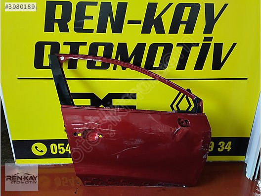 801108459R RENAULT CLİO 4 SAĞ ÖN KAPI KIRMIZI ORJ RENKAY KOCAELİ