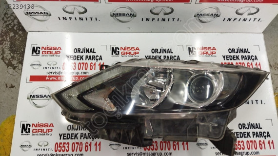 NİSSAN QASHQAİ SOL FAR ZENONSUZ ÇIKMA PARÇA J11 2014-2016