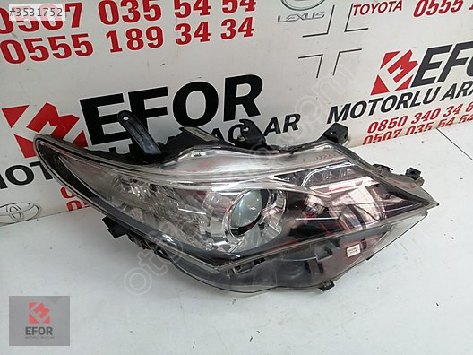 TOYOTA AURİS SAĞ FAR ORJİNAL ÇIKMA YEDEK PARÇA 13-15