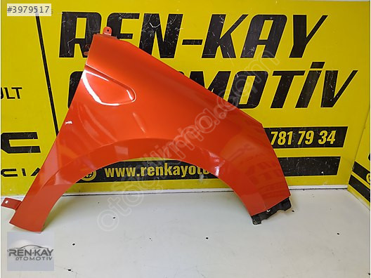 RENAULT CLİO 5 SAĞ ÖN ÇAMURLUK TURUNCU ORJ ÇIKMA RENKAY OTO