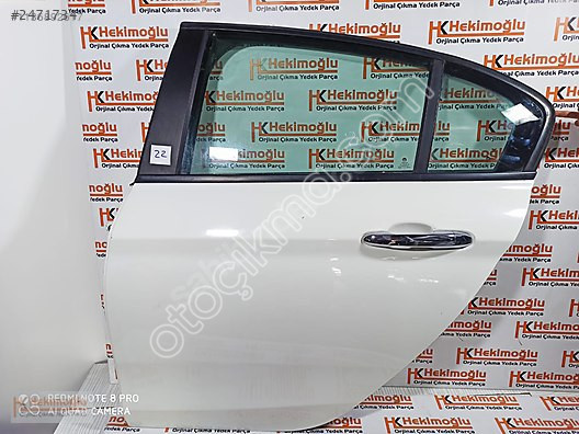 Beyaz Fiat Egea Sol Arka Kapı - Hatasız ve Boyasız (Boş)