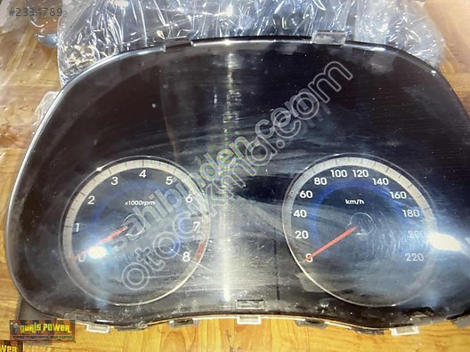 Hyundai accent blue kilometre saati gösterge paneli