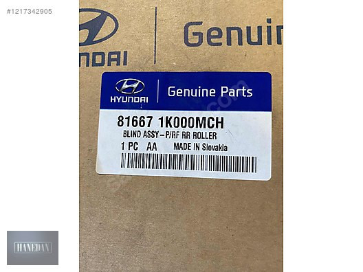 HYUNDAİ İX20 ARKA SUNROOF PERDESİ 81667 1K000MCH