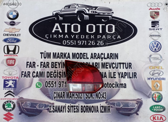 VOLKSWAGEN GOLF 6 ORJİNAL CIKMA SOL İÇ STOP