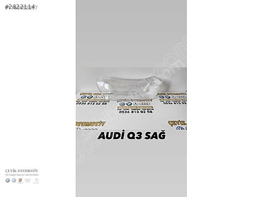 AUDİ Q3 2013-2016 SAĞ SOL FAR CAMI