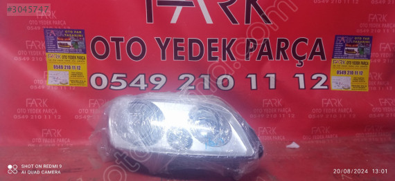 volkswagen caddy sağ ön far sıfır tyc