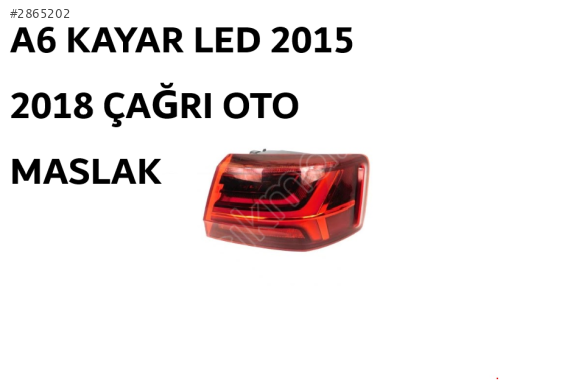 A6 KAYAR LED STOP 2015 2018 SIFIR ORJİNAL 4G5945096E