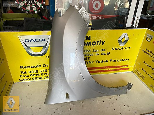 DACİA DUSTER 2012 ÇIKMA ORJİNAL SAĞ ÖN ÇAMURLUK VE DİĞER PARÇALA