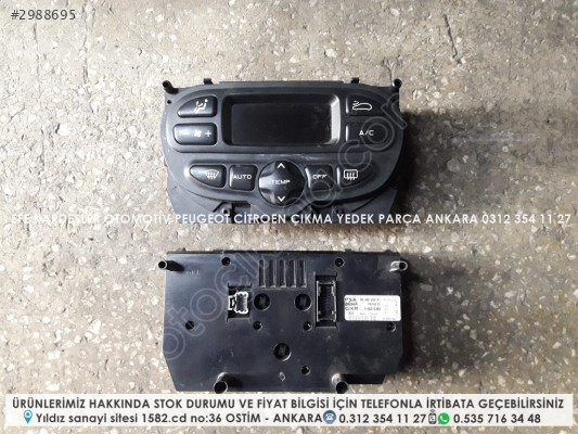 peugeot 206 çıkma dijital klima kontrol paneli