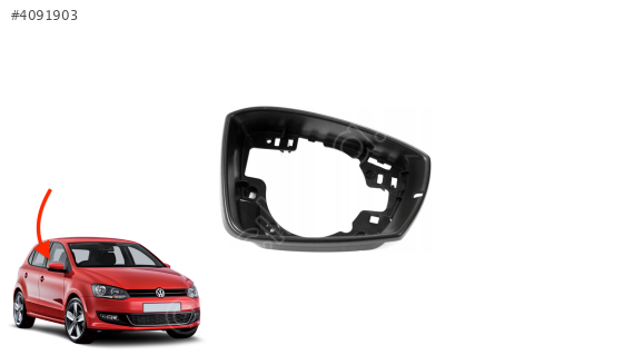 6R0857602B VW POLO 10-16 SAĞ AYNA ÇERÇEVESİ