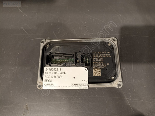 MERCEDES W247 EQC GLB FAR BEYNİ 2479002213 Ç