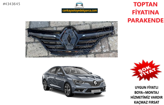 RENAULT MEGANE 4 ÖN PANJUR 2 CİTALI KROM SIFIR 622567680R