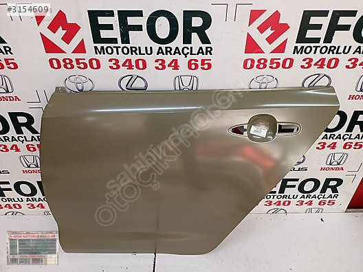 TOYOTA COROLLA SIFIR ORJİNAL SOL ARKA KAPI SACI OEM:67114-02300
