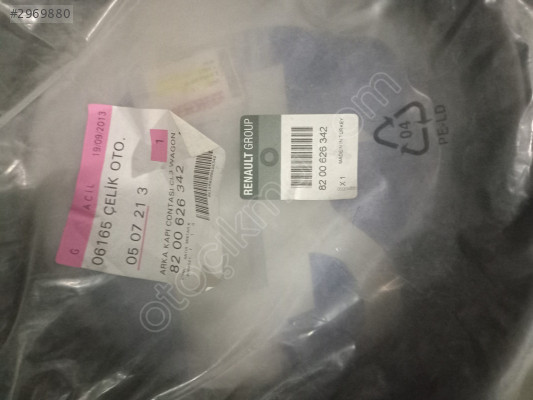 Renault clio 3 SW arka kapi fitili 8200626342