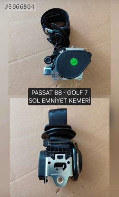 PASSAT B8 ÖN EMNİYET KEMERİ SOL GOLF 7 7,5 2015 SIFIR 3G1857705D