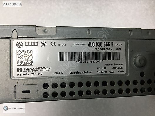 AUDİ Q7 HARMAN/BECKER CD ÇALAR PLAYER ( ORJİNAL )