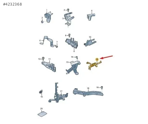 4M0971497  NOX SENSÖR TUTUCUSU