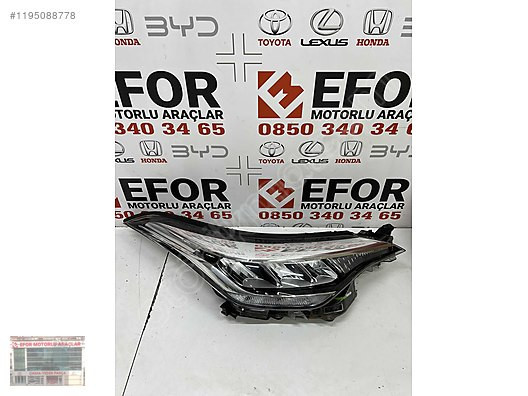 TOYOTA CHR SAĞ FAR ÇIKMA ORJİNAL YEDEK PARÇA 20-23 MODEL