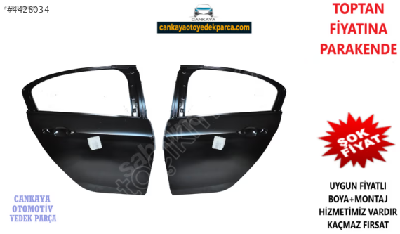 FİAT EGEA ARKA KAPI SOL-SAĞ SIFIR ADET SIFIR- 52161630/52161646