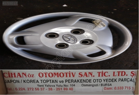 HYUNDAİ ELANTRA JANT KAPAK 14 JANT 1999-2003 5296029500