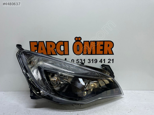 OPEL ASTRA J SAĞ ÖN FAR SIFIR SİYAH
