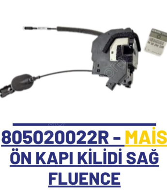 Renault Fluence kapı kilidi sağ ön 805020022R orijinal