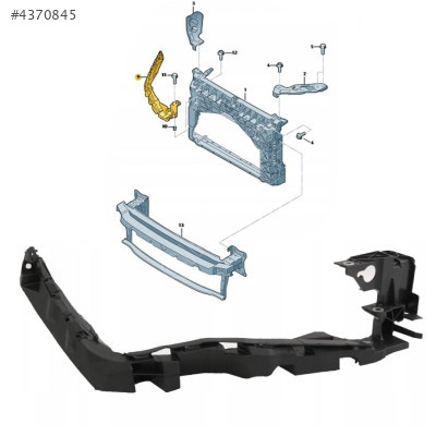 5F0807572B SEAT LEON 2013-2020 FAR ALT BRAKETİ SAG