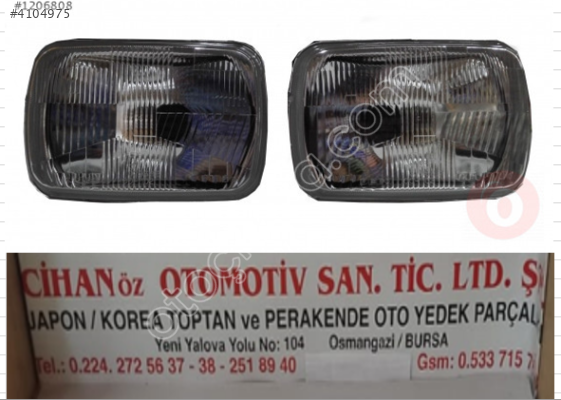 Toyota Hilux Kare Far 1990 1997 - Sağ Sol-