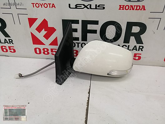 TOYOTA COROLLA KOMPLE SOL AYNA ÇIKMA ORİJİNAL PARÇA 2010-2012