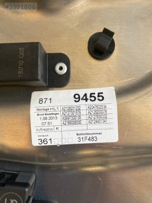 MERCEDES E SERİSİ İÇ KAPI MEKANİZMASI